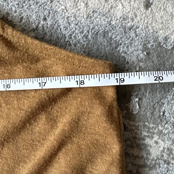 Anthropologie V Neck Loose Fit Tank Top Burnt Orange Sienna Size Medium Boho - Picture 6 of 8